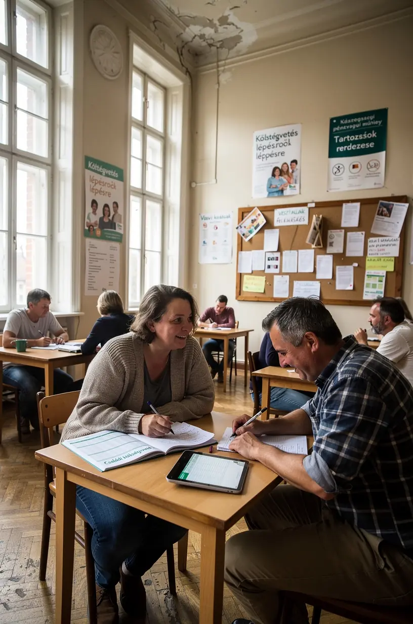Kézfogás két ember között egy offline találkozón, amely a pénzügyi tudatosságot erősíti.